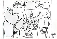 Charger l'image dans la galerie, Le Corbusier, Chute de Barcelone, Lithographie, 1960