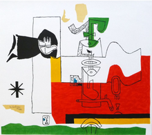Charger l'image dans la galerie, Le Corbusier, Totem, Lithographie de 1963