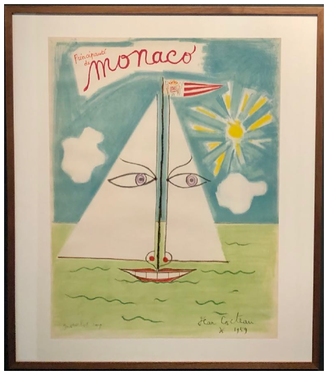 Jean Cocteau, Principauté de Monaco, 1959