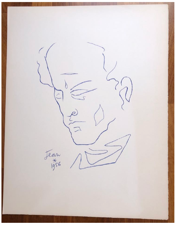 Jean Cocteau, Autoportrait, 1956