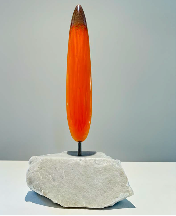 Antoine Pierini, Arbre repère orange, 2024