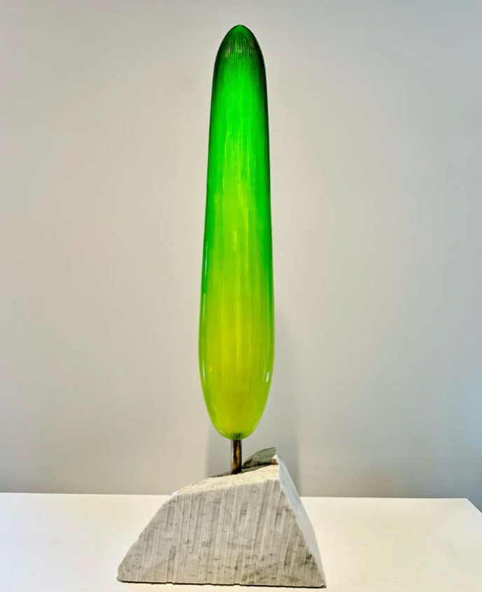 Antoine Pierini, Arbre repère vert jaune, 2024