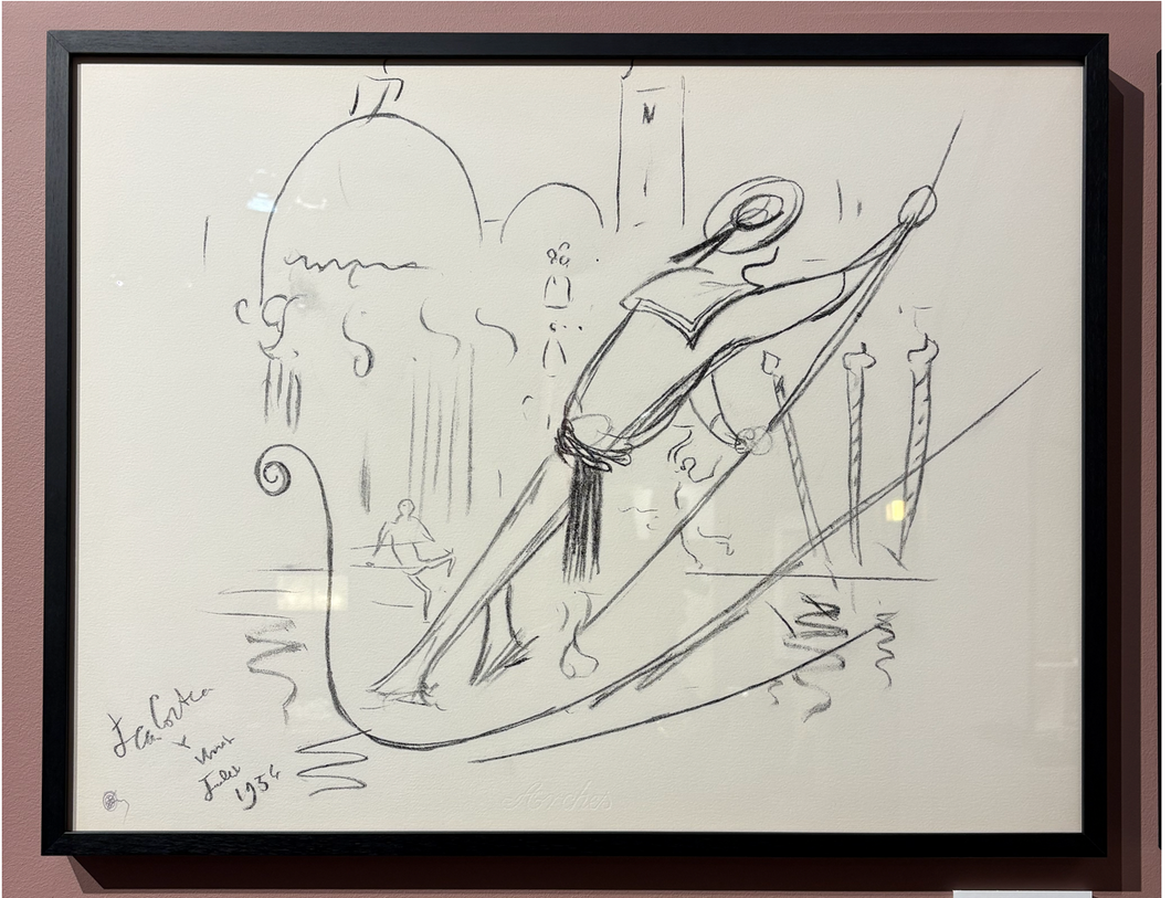 Jean Cocteau, Venise, 1954
