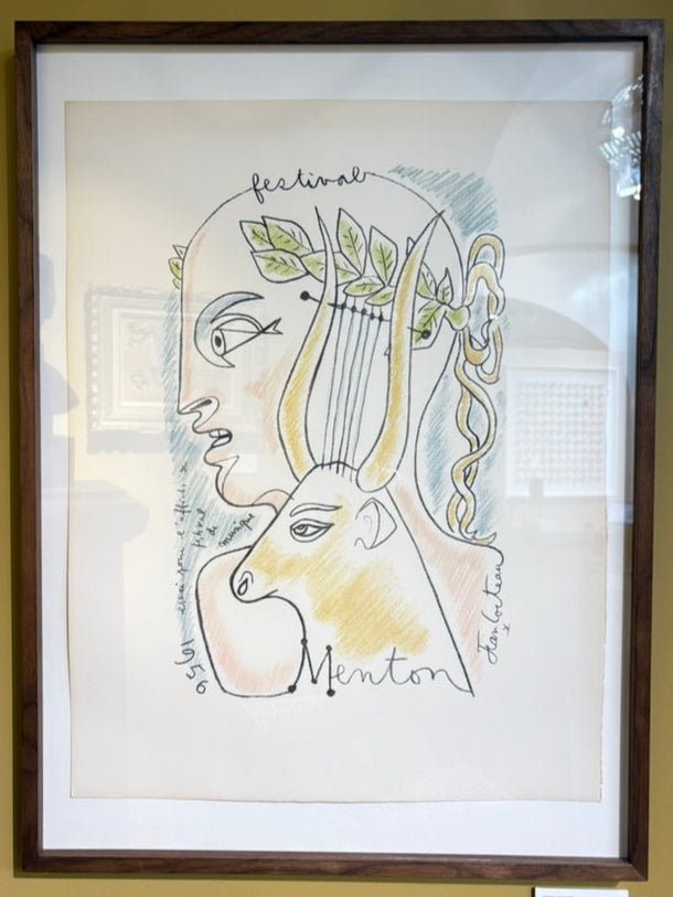 Jean Cocteau, Menton, 1956