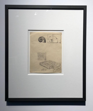 Load image into Gallery viewer, Le Corbusier, ink drawing
